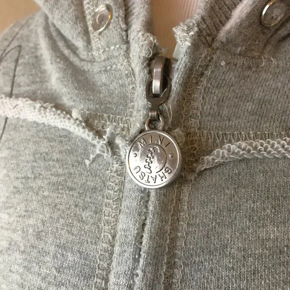 MINI SHATSU Puppy Lace Zip-Front Hoody